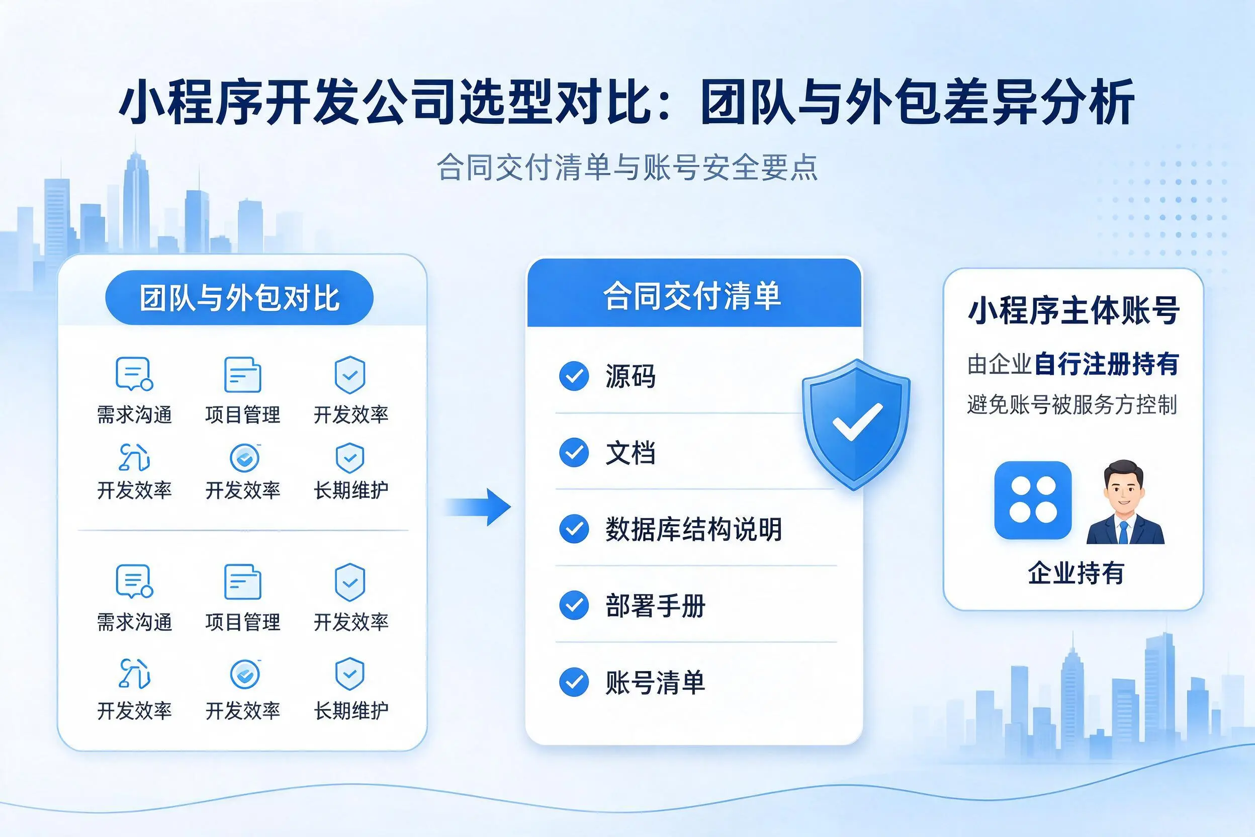 抚顺小程序开发公司选型对比:团队与外包差异分析