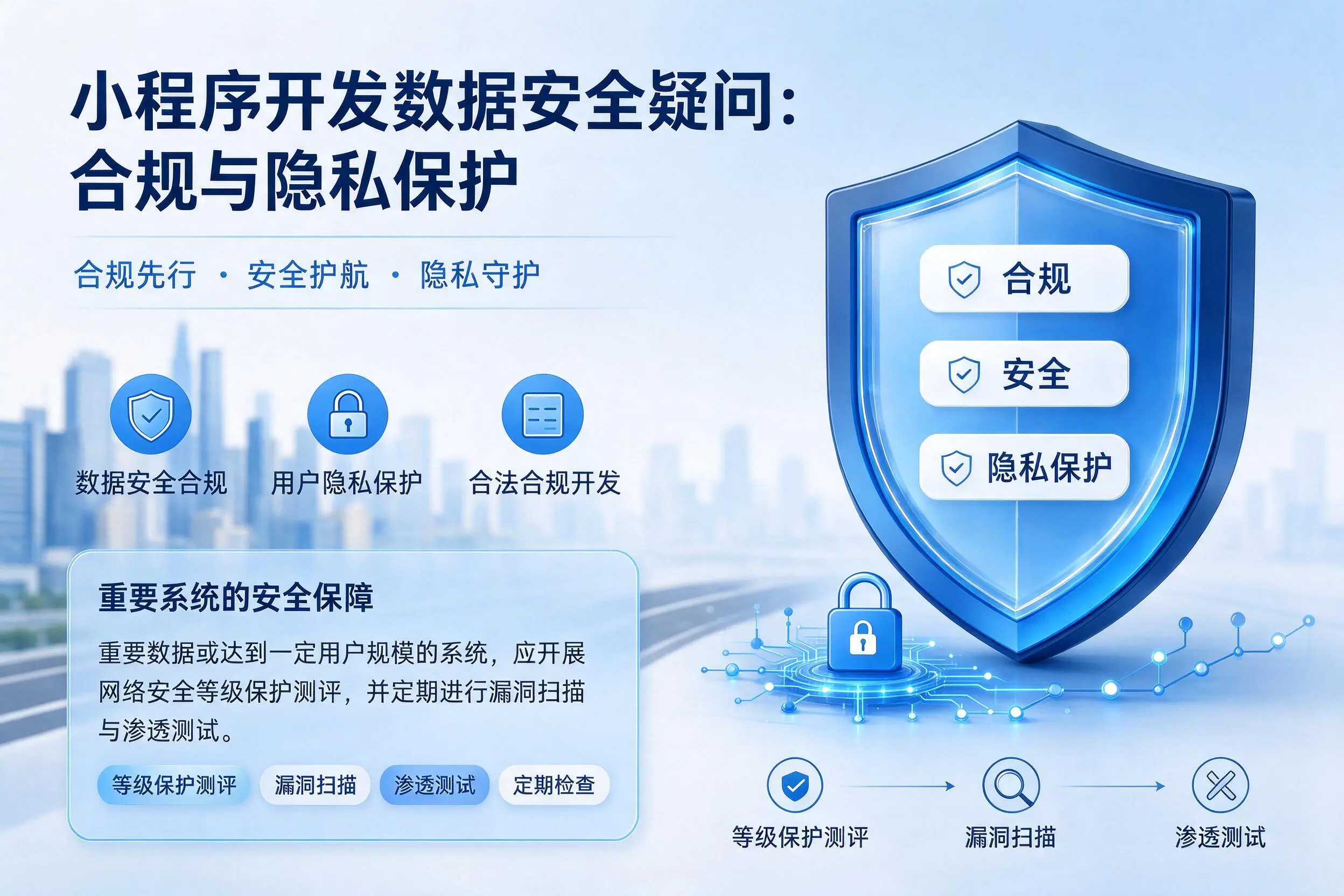 抚顺小程序开发数据安全疑问:合规与隐私保护