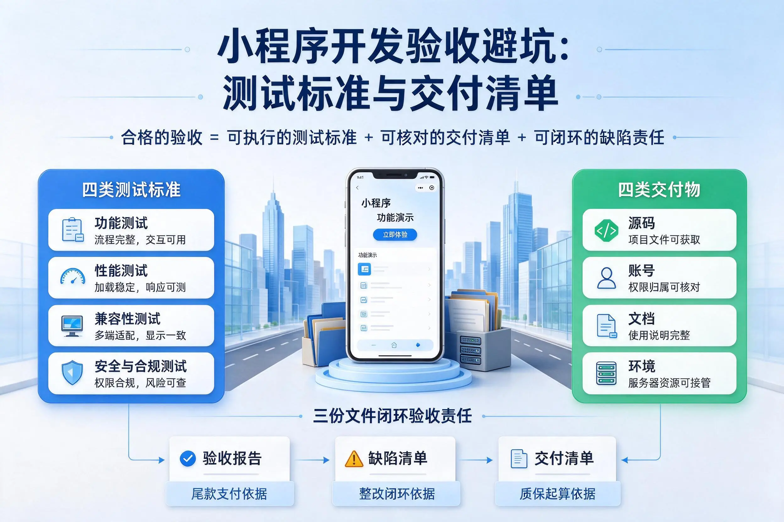 抚顺小程序开发验收避坑：测试标准与交付清单