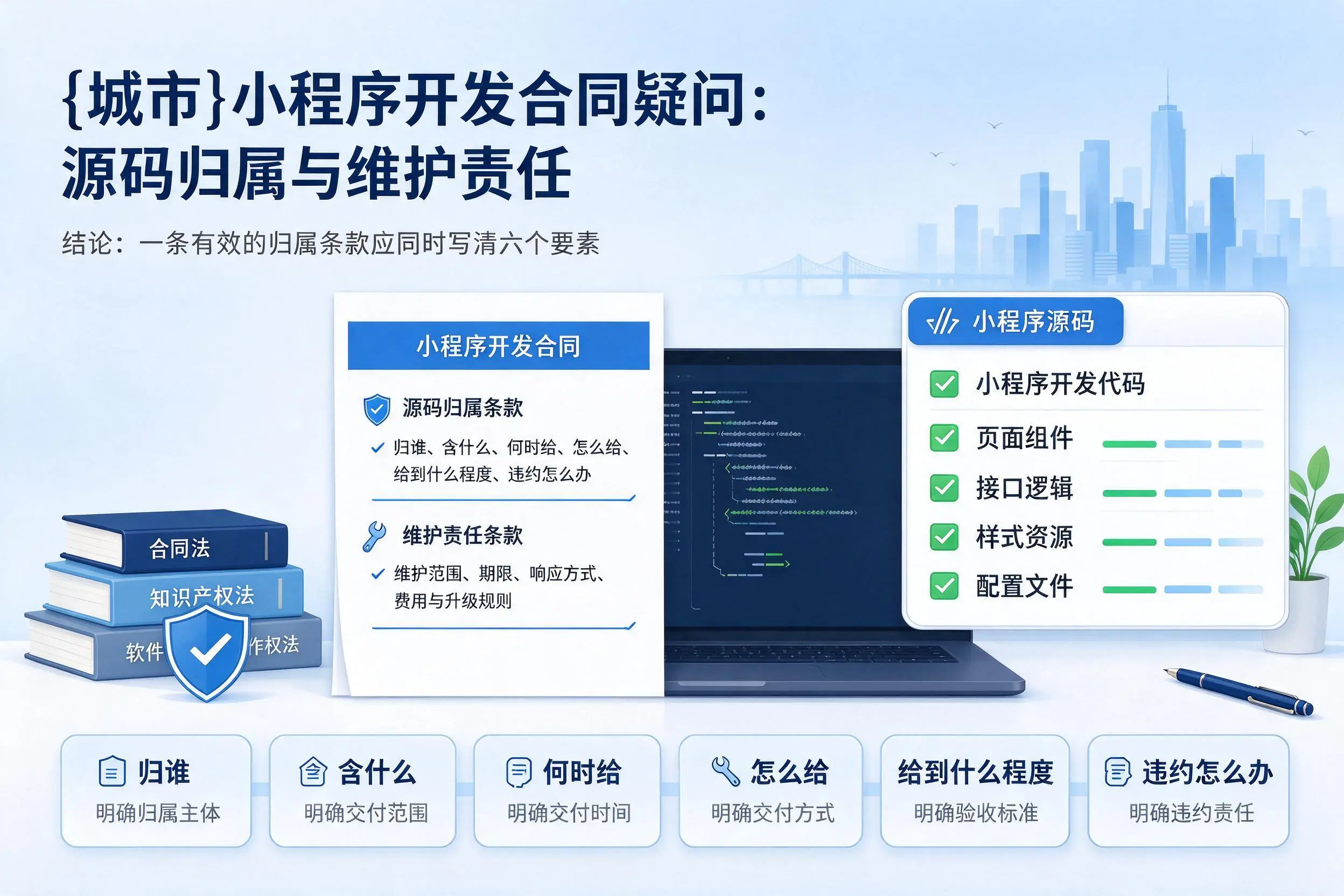抚顺小程序开发合同疑问：源码归属与维护责任