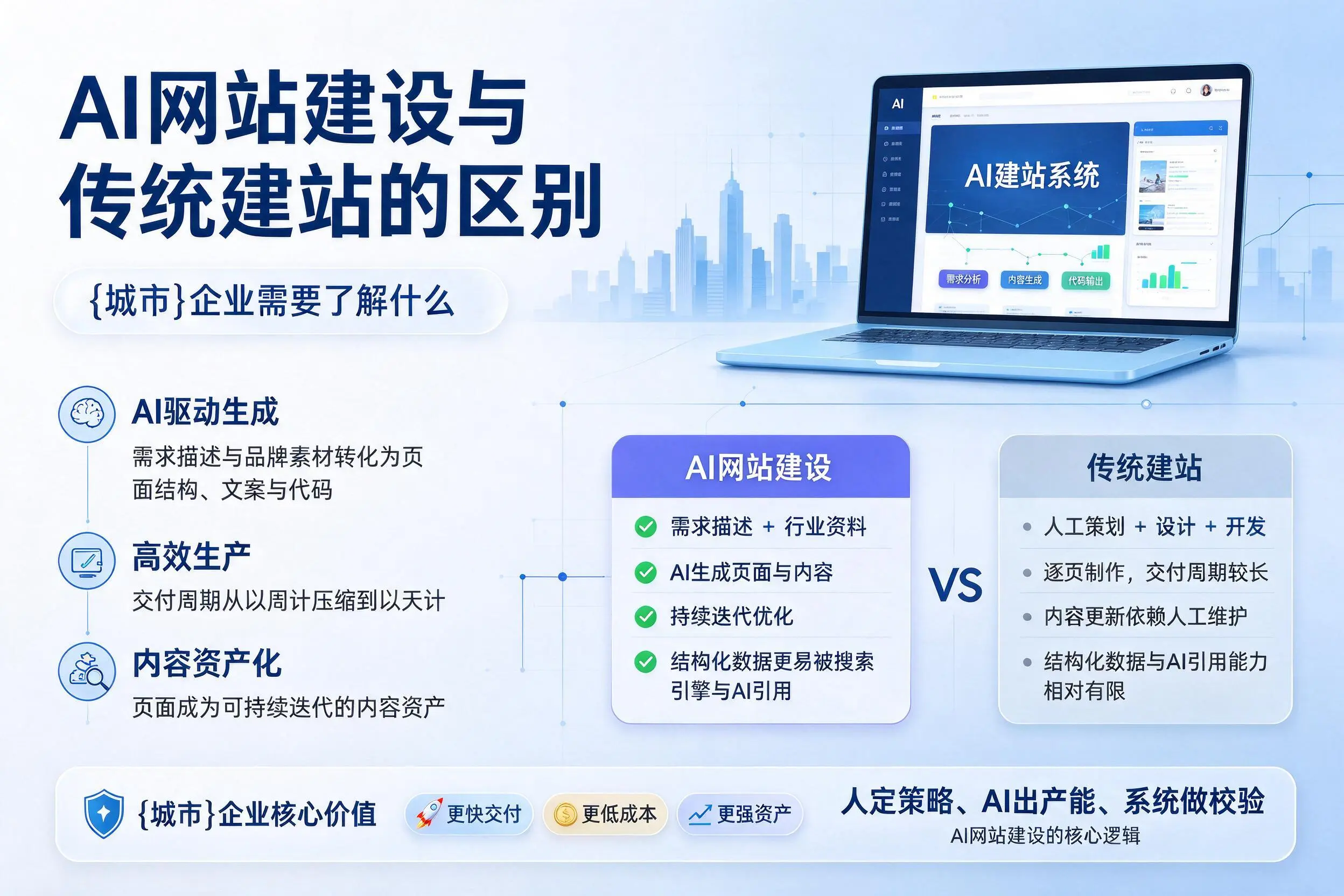 AI网站建设与传统建站的区别,抚顺企业需要了解什么