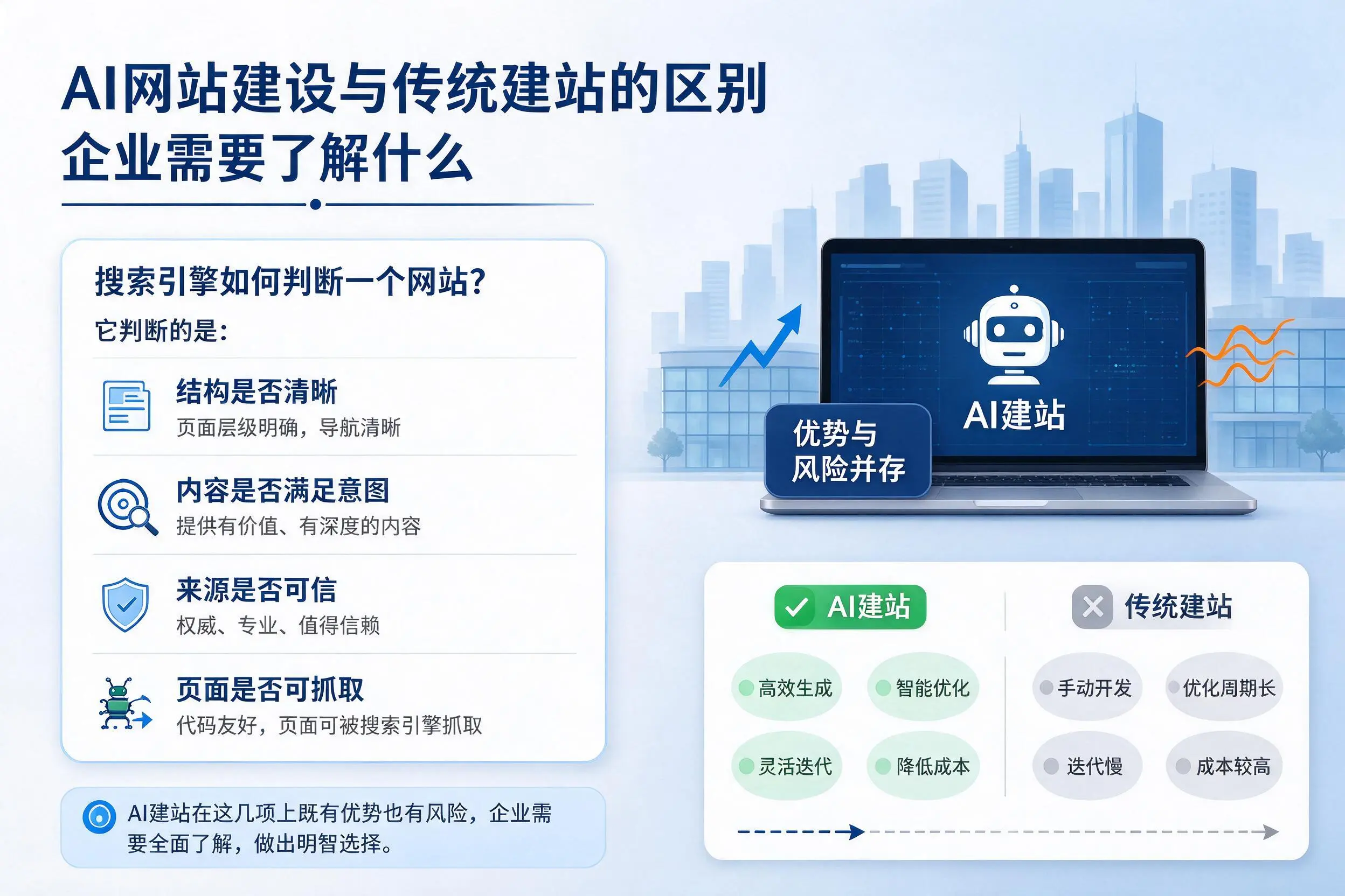AI网站建设与传统建站的区别,抚顺企业需要了解什么