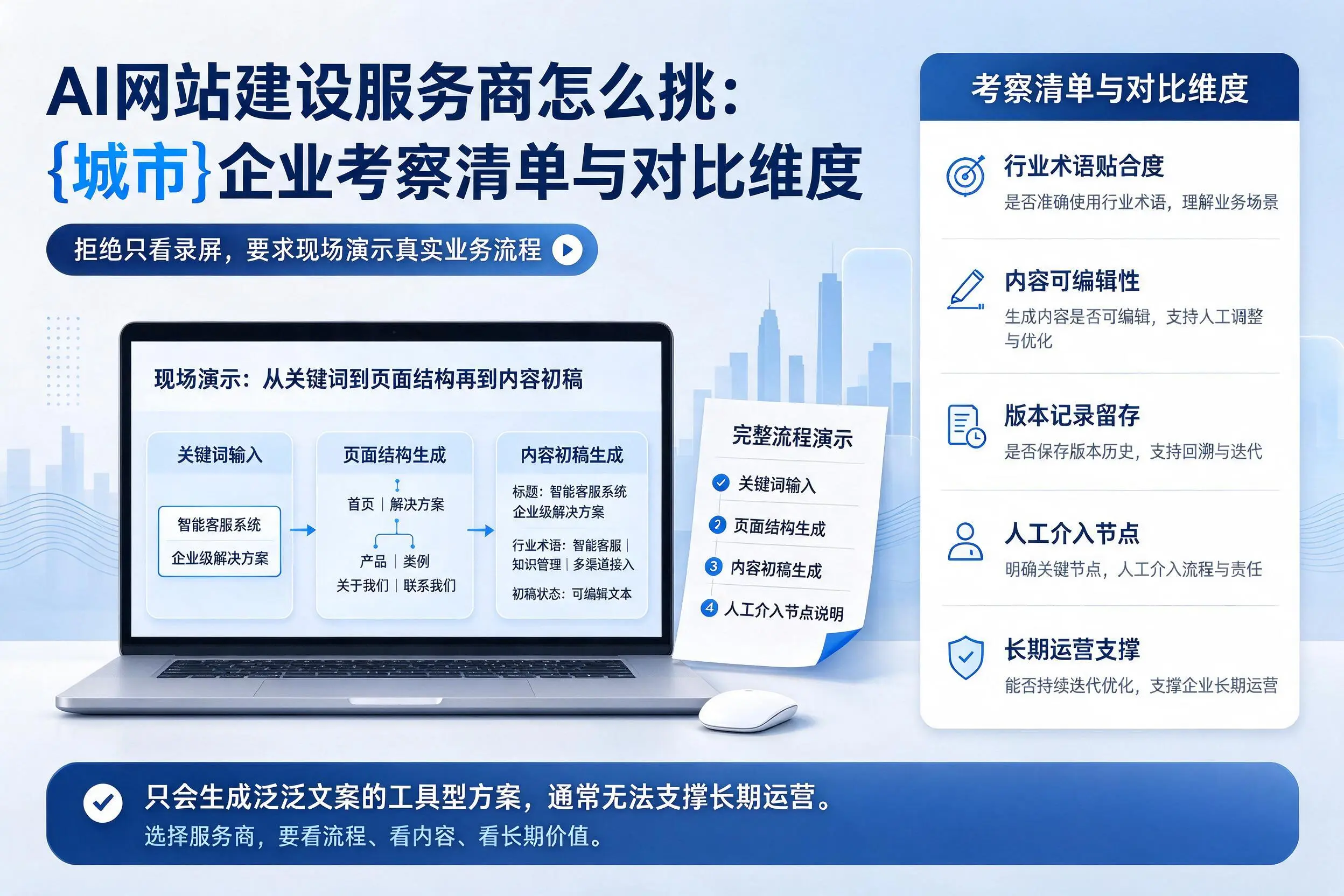 AI网站建设服务商怎么挑：抚顺企业考察清单与对比维度