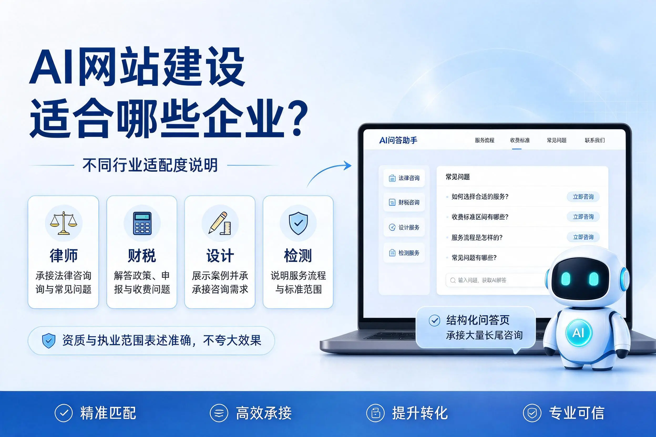 AI网站建设适合哪些企业？抚顺不同行业适配度说明